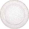 Lillian Collection Glitter Rose Gold Premium Round Appetizer Plates - 7.5" (Pack of 10) - Perfect for Weddings, Parties & Events