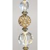 Trace Ellements Glimmering Gold Rhinestone and Clear Crystal Glass Ceiling Fan Pull Chain