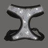 Casual Canine Reflective Pawprint Dog Harness, Small, Black
