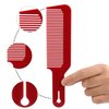 12 Packs Barber Combs, Flat Top Clipper Combs Barber Blending Comb Heat Resistant Hair Cutting Combs For Clipper-Cuts And Flattops (Black,Red White)