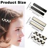 SHEHARUHI 18 PCS Acrylic Cute Checker Hair Clips, Simple Geometric Duckbill Clips, Korean Styling Minimalist Hair Barrettes for Women and Girls Hair Accessories(Black and White)
