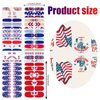 JERCLITY 168 Pieces 12 Sheets Independence Day Nail Wraps for Short Nails 4th of July Nail Polish Strips Patriotic American Flag Nail Strips Self-Adhesive Nail Stickers for Memorial Day