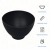 ForPro Professional Collection Silicone Mixing Bowl, Black, Flexible, Odorless, for Mixing Facials, Massage, Body & Other Products, 14 oz