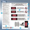 Step Ladder Safety Label Extension Ladder Stickers Replacement Label Kit Compatible with Ladder Inspection Stickers for Werner Fiberglass Extension Ladders (Pack of 4 Sets)