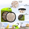 Chzisuyy Beach Essential Sand Removal Bag, Beach Cleaning Sand Gloves, Talc-free Beach Accessories, Essential, Reusable, Gift for Women (brown, large)