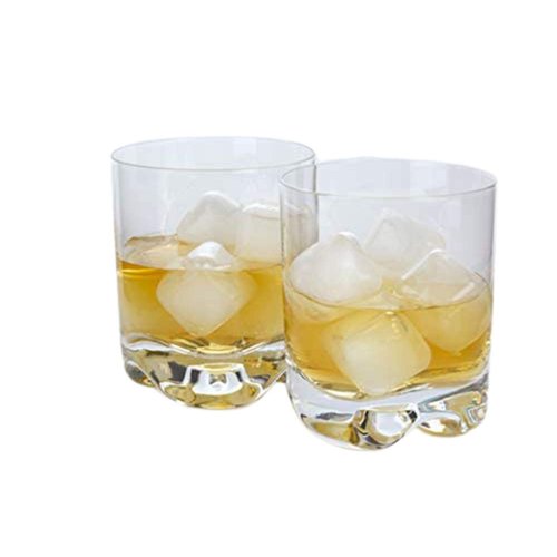 Kikkerland Clear Plastic Reusable Freezable Ice Cubes - Set of 30, Chills Drinks Without Diluting, Washable Fake Ice Cubes for Cocktails, Wine, Beer or Coffee Easy to Use