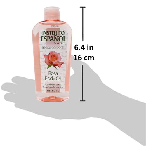 Instituto Español Rosa Body Oil, Smoothness for your Skin, 8.5 FL Oz (Pack of 2)