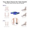 Over Pronation Insoles, 3/4 Length High Arch Support Insoles Orthotic Inserts, Plantar Fasciitis, Flat Feet, Heel Pain, Relief Shoe Inserts for Men and Women Running Sports, XL