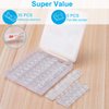 TidyHelper Adhesive Cable Clips Clear (40PCS, M), Upgraded Wire Holders for Wall, Strong Cord Organizer Under Desk, Car, PC, Christmas Light Indoor/Outdoor