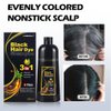 BELEZALIB Meidu Instant Black Hair Dye Shampoo for Gary Hair, Permanent Hair Color Shampoo for Women & men, 3 in 1 Herbal Ingredients Color Shampoo in 5 Minutes, 500ml