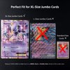 Rieton Jumbo Card Sleeves Size XL -5.7'' x 7.9'', 100 Micron Exact Fit Sleeves for Jumbo Cards XL (60 Pack)