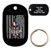 Custom Engraved Pet Tag - Rock and Roll guitar Flag - Dog Tag - Tag-Z Wag-Z
