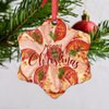 Vegan Veggie Cheese Pizza Christmas Ornaments 2022 Cute Food Ornaments for Christmas Trees Pizza Personalized Christmas Ornaments Holiday Christmas Keepsake New Year Gifts for Friends , 3 inch