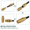 Xastro 4PCS Air Hose Repair Fitting for 1/4" Barb x 1/4" NPT Rigid, Brass Pneumatic Reusable Replacement(1/4" ID, 5/16" OD Air Hose)