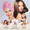 MaopaoBeauty Microfiber Waffle Weave Hair Towel Hair Wrap Towel for Women and Girls Quick Dry Super Absorbent Hair Towels for Long, Curly & Thick Hair