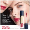 FORENCOS Long Lasting Matte Velvet Liquid Lipstick, Stain/Tint, High Pigmentation, Waterproof, Tattoo Lipstick, Weightlesss and Non-Sticky Finish, Longwear (37 Black Cherry)