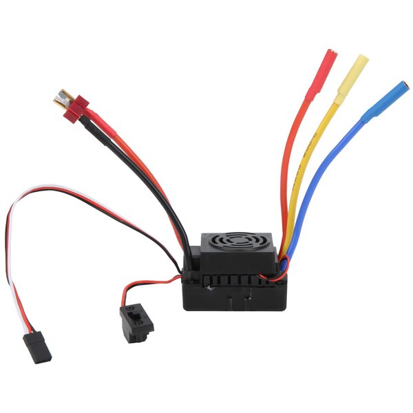RC ESC, 60A Waterproof Brushless ESC Electric Speed Controller Compatible with SCX10 1/10 RC Car Model Weihnachten Car model parts (T plug)
