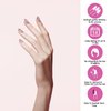 22pcs Semi Cured Gel Nails Strips Tips UV Nail Stickers Polish Wraps-Works with UV Nail Lamp Light, 2 Prep Pads Nail File Wooden Stickers DIY Manicure Easy to Apply&Remove (051 Shine Pink)
