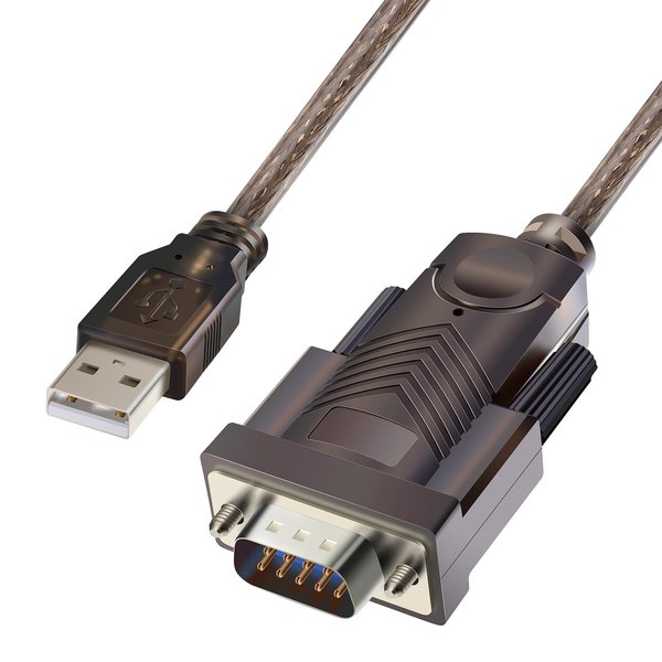 USB to RS232 Adapter with FTDI Chipset: 10ft USB 2.0 Male to RS232 Female DB9 Serial Converter Cable for Cashier Register, Modem, Scanner, Digital Cameras, CNC 10 Feet