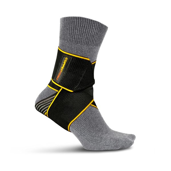 CopperJoint Ankle Wrap - Arch Support Brace, Achilles Tendonitis Relief, & Plantar Fasciitis Relief - Copper Infused, Lightweight with Adjustable Strap for Foot & Ankle - All Day Comfort