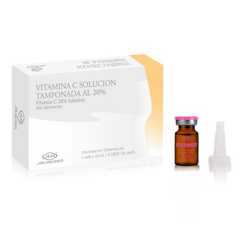 Armesso A.M. Vitamin C 20% | 5 x 10ml Vials | Intense Skin Hydrator | Cosmetic Serum