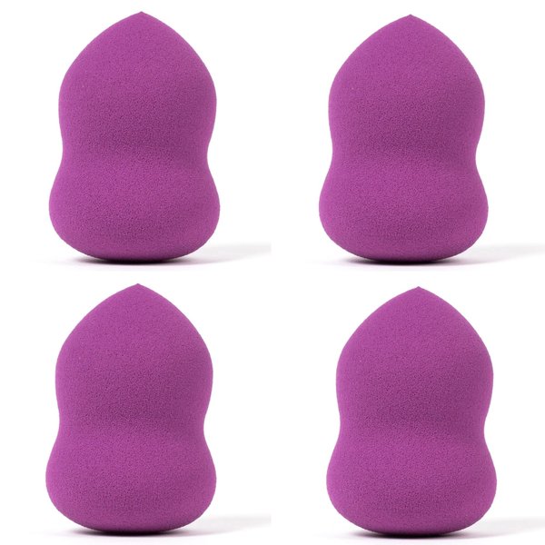 Beauty Junkees Makeup Sponge Blender – Purple Pear Foundation Makeup Blender Sponge, Liquid Cream Powder Blending Sponges, Make Up Applicator, Cosmetic Blenders, Wet Dry Beauty Sponge, Latex Free
