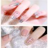 Silver Metal Glitter Gel Nail Polish 4 Colors Painted Metal Platinum Drawing Gel Polish Gold Silver Black Glitter Nail Polish Liner Sparkling Soak Off Gel for DIY Painting Nail Art Gel