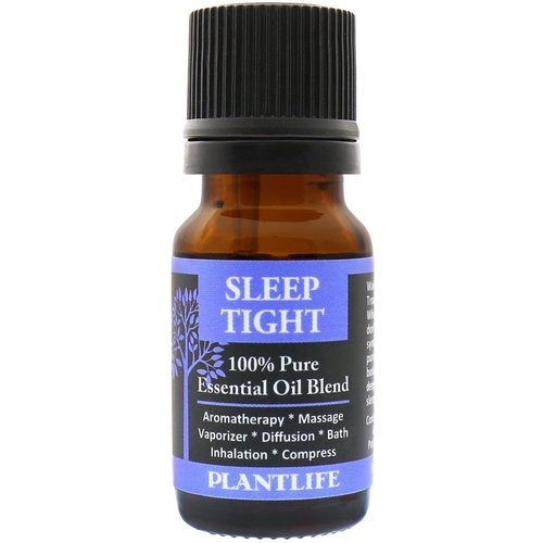 Plantlife Sleep Tight Aromatherapy Essential Oil Blend - Straight from The Plant 100% Pure Therapeutic Grade - No Additives or Fillers - Made in California 10 ml