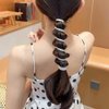 Spiral Hair Ties for Women No Damage Coil Hair Ties for Girls Telephone Wire Hair Tie Elastic Hair Bands Teleties Ponytail Holders Telephone Line Hairties Hair Accessories Phone Cord Hair Scrunchies