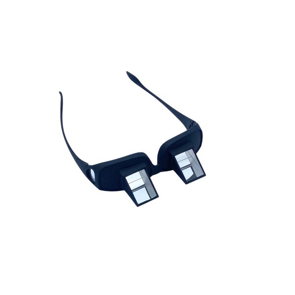 Evelots Laying Down Reading Glasses - Look Down Bed Glasses - High Definition - Lazy Bed Prism Spectacles Horizontal Glasses - Read and Watch TV in Bed - Use Over Your Glasses - Unisex