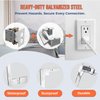 20 Pcs Outlet Spacer for Electrical Box, Hongmed Wall Plate Spacer, Metal Flush Fit Device Leveling Plate for Loose Outlet Plug Fix, Receptacle Extenders Fit Standard Switches & Covers