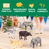 Terra by Battat – 6Pcs 4-5" Wild Life Set – Animal Figurines Include Elephants, Lioness, Zebra, Giraffe & Water Buffalo – Realistic Toy Figures for Kids 3 Years+