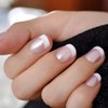 CoolNail Pearl Pink White French Fake Nails Tips Acrylic UV False Nails Press on DIY Manicure Salon Stickers Artificial Full Nail Tip