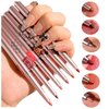 DENESTUP Lip Liner Set, 6 Colors Longwear and Pigmented Matte Lip Pencil Makeup, Smooth Application, Retractable Waterproof Lip Liner