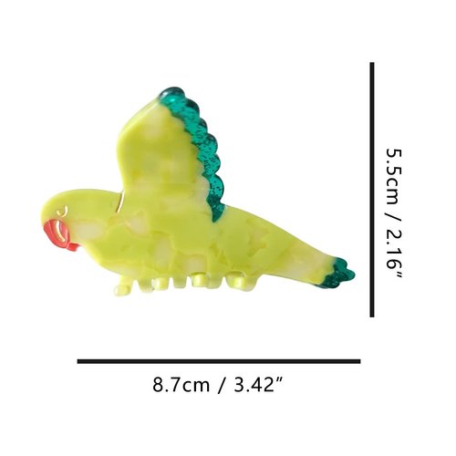 OMG Decor Parrot Claw Clip,Acetate Hair Clips,Small Claw Clips for Women