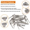 ISPINNER 260pcs Stainless Steel Blind Rivets, 7 Sizes Pop Rivets Assortment Kit