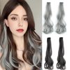 clip ins Hair Extensions 4pcs Curly Hair Wig HairpiecesHanging ears hair 20 inches Wavy Curly Party Highlights for Girls Women's Gifts