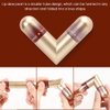Adurello Dual Ended Liquid Lipstick with Shinny Glitter Lip Gloss Moisturizing Plumping Tinted Lipgloss for Shimmer Lip Makeup (04#)