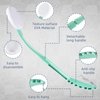 Lotion Applicator for Back, 20.5” Back Lotion Applicator, Back Lotion Applicators for Your Back, Easy Reach and Washable, Back Self Tanner Applicator（Cyan）