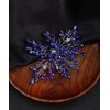 Denifery Women Sapphire Hair Comb Blue Crystal Rhinestones Bride Wedding Hair Accessories for Brides Crystal Bridal Hair Comb for Women and Girls (Style 3)