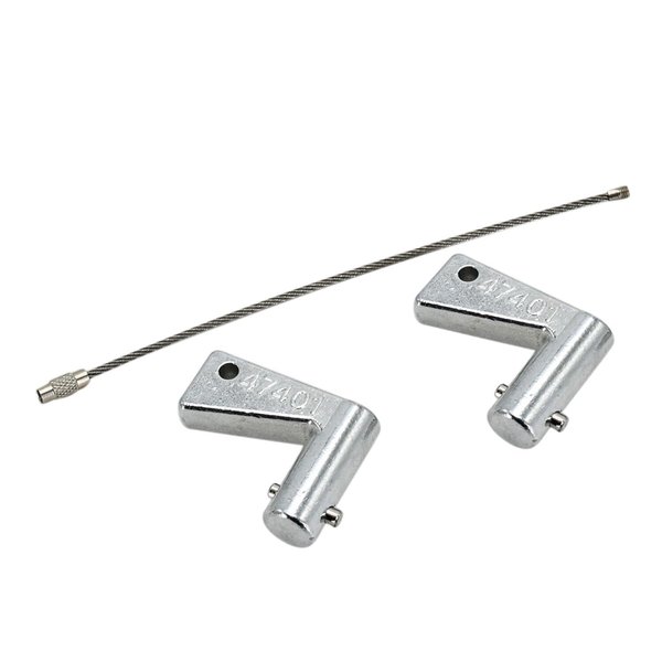 Disenparts 47401 Battery Isolator Disconnect Key 701/47401 Compatible with JCB Construction Equipment, Telehandler, Excavator, Dumper and Backhoe Loader (2PCS)