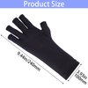 ANCIRS UV Gloves for Gel Nail Lamp, Anti UV Fingerless Gloves for Nail Art DIY Accessories, Gel Manicure UV Shield Gloves for Hand Skin Care Protection-Black