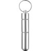 Hotop Portable Toothpick Holder Pocket Waterproof Aluminium Alloy Toothpick Box Metal Pill Case with Key Ring, 2.8 x 0.6 Inch