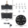 AFEISOL Pack Mount with Keys Locking Fit for RX-PM Pack Mount Rotopax Mounting Kit Compatible with Gasoline Pack & Water Pack Mount Lock,Black