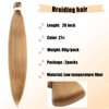 2 Pack Braiding Hair 26 Inchs Kanekalon Pre Stretched Braiding Hair Extensions Professional Itch Free Hot Water Setting Yaki Texture Prestretched Braiding Hair (27#, 26 Inch (Pack of 2))