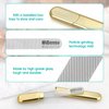 Premium Gift, Glass Nail File with Case, 2 Pack Crystal Nail Files for Natural Nails, Artificial Nails Manicure Pedicure Nail Care Kit Set, Xmas Present for Women and Man(Gold+Pink)