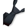 RBOCOTT Silk Black Tie Business Wedding Formal Necktie for Men (Black)