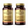 Solgar B-Complex 100" - 100 Vegetable Capsules, Pack of 2 - Energy Metabolism, Nervous System Support - Non-GMO, Vegan, Gluten Free - 200 Total Servings
