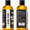 Leven Rose Beard Wash Shampoo by Ranger Grooming Co, Sulfate Free Natural Beard Cleanser & Conditioner for Men, Tea Tree & Peppermint for Growth & Thickening, Paraben Free 4 oz