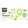 365 by Whole Foods Market, Tampons with Cardboard Applicators, Super Absorbency, Made with Organic Cotton, Unscented, 14 Count